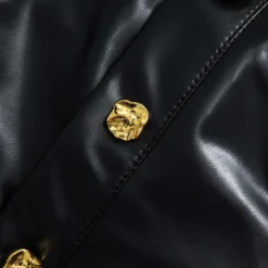 Solid Faux Leather Button Asymmetrical Skirt -Women's Clothing Store 007cf91d 29b9 4607 a499 5e1579b40a2b