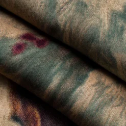 Watercolor Print Satin Fake Pocket Trousers -Women's Clothing Store 0118b944 1d6b 4d4c 8473 79037f6001cb