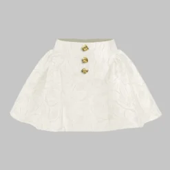 Jacquard Metallic Puff Zipper Skirt -Women's Clothing Store 01ed7363 e3df 42a6 bfcd 0fd1be4733d7