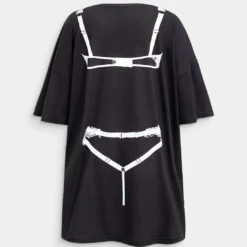 Bikini Print Round Neck Mini T-shirt Dress -Women's Clothing Store 034f063f 1cf2 4021 926c 344038d42207