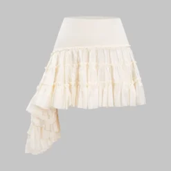 Ruffle Patchwork Skirt