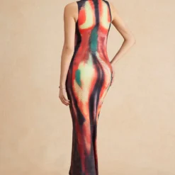 Abstract Print Tank Midi Dress -Women's Clothing Store 0502e953 4fdf 44bd a2cd 6d8074a2f377