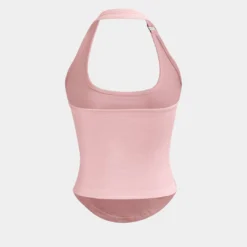 Basic Solid Halter Curved Hem Tank Top -Women's Clothing Store 083b5d12 e7fa 4b1b 904c 3358f13579f5