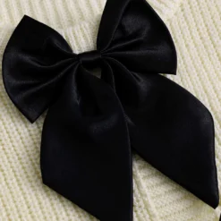Knitted Bow Tie-Up Long-Sleeve Top -Women's Clothing Store 08a5011f 13d4 48b7 bceb 4fd6490b8fd5