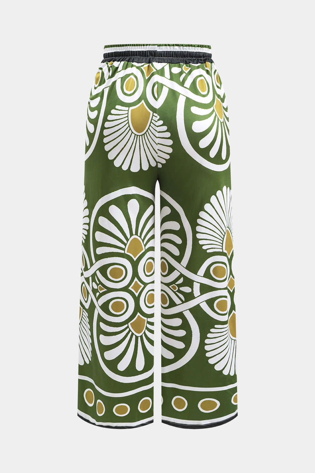 Abstract Print Drawstring Wide Leg Pants 5 Abstract Print Drawstring Wide Leg Pants - Image 5