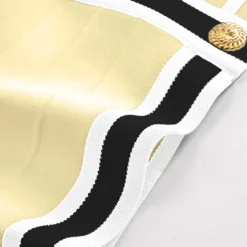 Knit Stripes Contrast Print Button Skirt -Women's Clothing Store 0aeb0fc6 22f4 4d36 9dbf e31dcd655e60