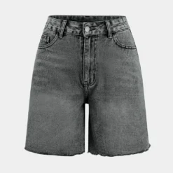 Denim Button Pocket Shorts -Women's Clothing Store 0befc734 0eec 4d1c 8055 1f3698ee24cc