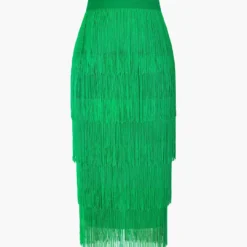 Fringed Tiered Midi Skirt -Women's Clothing Store 0dc3723a 65b4 47fc 8c5f 0d7c9a34e250