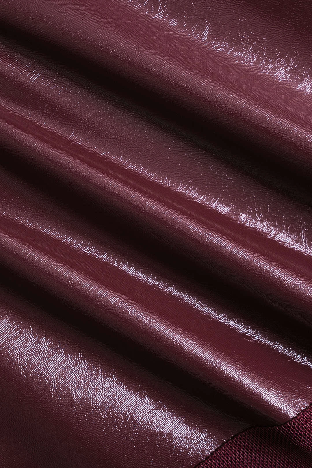 Faux Leather Patchwork Long Sleeve Bodysuit 3 Faux Leather Patchwork Long Sleeve Bodysuit - Image 3