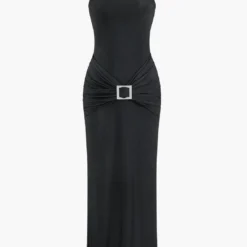 Rhinestone Slip Maxi Dress