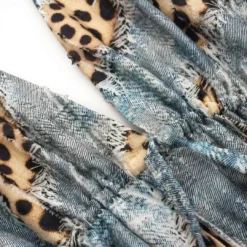 Retro Leopard Print Backless Tie-Up Ruched Drawstring Cami Top -Women's Clothing Store 0f12ab3d aef0 4dc7 b15f 140621913805