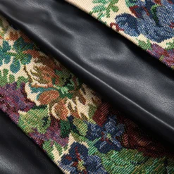 Jacquard Faux Leather Patchwork Skirt -Women's Clothing Store 0fc82bf9 1a5d 4b2f b7ab d8b780fb8cef