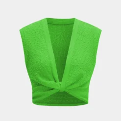 Twist Knot V-Neck Tank Top -Women's Clothing Store 11b86913 aa74 44a9 a049 ac554ea5b4d1