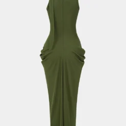 Solid Ruched Sleeveless Maxi Dress -Women's Clothing Store 12d286d6 ff13 476c 916e e89fb9a6cab1