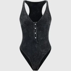 Ribbed Sleeveless Bodysuit