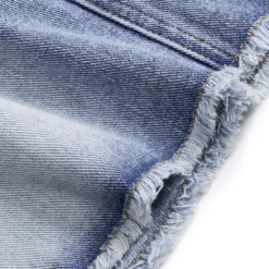 Denim Asymmetric Neckline Mini Dress -Women's Clothing Store 1429dada 7424 4d7e 9ddd 9e68d0f17ef5