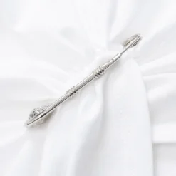 Metallic Decor Embroidery Ruched Short Sleeve T-Shirt -Women's Clothing Store 16284556 0b66 4eb2 9a12 fd8272303d92