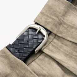 Pleated Washed Pocket Zipper Belted Shorts -Women's Clothing Store 163c18dd f615 46b6 b40f e26d3a377b19