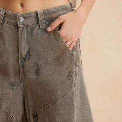 Dirty Denim Wide Leg Barrel Jeans -Women's Clothing Store 163d4ac3 cbc5 48b6 83d6 7d201ae2ba25