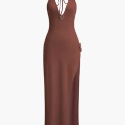 3D Floral V-Neck Backless Slit Maxi Dress -Women's Clothing Store 16d20b0f 2314 44e7 b010 151469d651e8