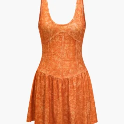 Tie Dye Print Tank Mini Dress -Women's Clothing Store 1793ba14 59fe 434e 9f73 21b826919a88