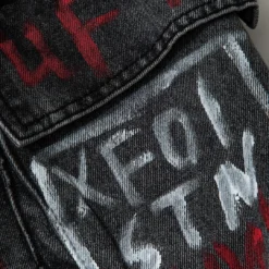 Graffiti Flap Pocket Denim Mini Skirt -Women's Clothing Store 17d7efee 9715 4f75 9882 2d705810f2a1