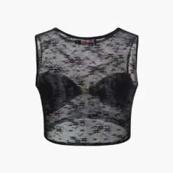 Lace Sleeveless Crop Tank Top -Women's Clothing Store 184ddcd9 c825 4f17 8abf 57d8962198fc