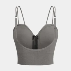 Basic Zipper Cami Top -Women's Clothing Store 1a8445c0 f75e 4324 bedd d2026361bde4