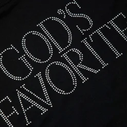 GOD'S FAVORITE Rhinestone Decor Crop T-shirt -Women's Clothing Store 1bcaf814 3c09 494a b6c9 99aac647ea0b