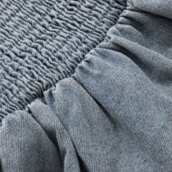 Denim Shirred Ruched Tube Top And Jeans Set -Women's Clothing Store 1d70a14c ef98 4166 95d5 e9e35916f01a