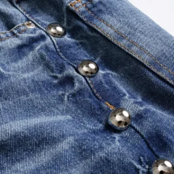 Denim Rivet Decor Jeans -Women's Clothing Store 1e207f3a e113 4258 b9c3 cfa6c328dc4e