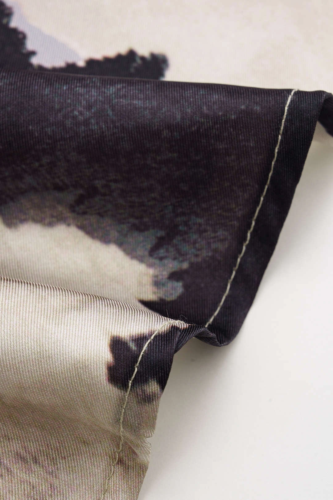 Satin Floral Print Button Skirt 5 Satin Floral Print Button Skirt - Image 5