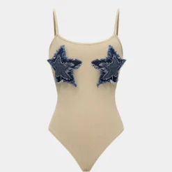 Patchwork Sleeveless Bodysuit -Women's Clothing Store 1f05de24 aed7 4551 af4a dd1ef8102598