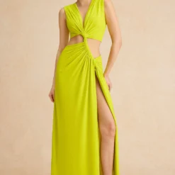 Cut Out Twist Knot Sleeveless Slit Midi Dress -Women's Clothing Store 1f3e7738 6757 48d6 8792 cc32c248fc8b