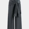 Ruched Strappy Wide Leg Trousers