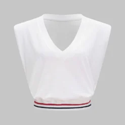 Basic Sleeveless V-neck T-Shirt