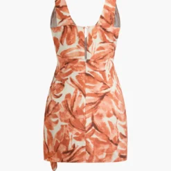 Abstract Print Knot V-Neck Mini Dress -Women's Clothing Store 20aa6c56 4478 4568 8a62 3084998bc588