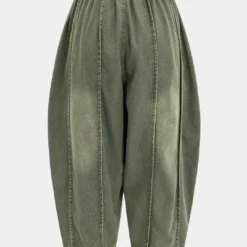 Denim Faded Wide Leg Barrel Jeans -Women's Clothing Store 20b9f593 fa5e 4209 bdff 72e4fce4ff6d