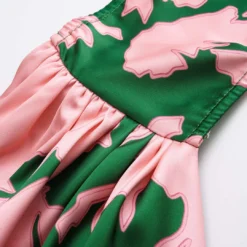 Satin Floral Pattern Crossed Halter Neck Ruched Cami Top -Women's Clothing Store 2100afe1 d5bf 4d13 8527 8bf2a1cd8e3d