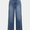 Denim Rivet Decor Jeans