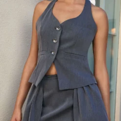 Solid Ruched Skort -Women's Clothing Store 21f7a2f0 89d6 4f5d 8e00 329eaad19831