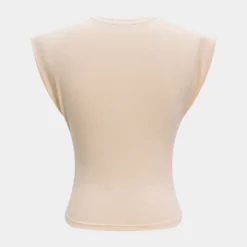 Solid Twist Round Neck T-Shirt -Women's Clothing Store 229c4c92 3c7e 4c38 ac01 e2b5f3ec982b