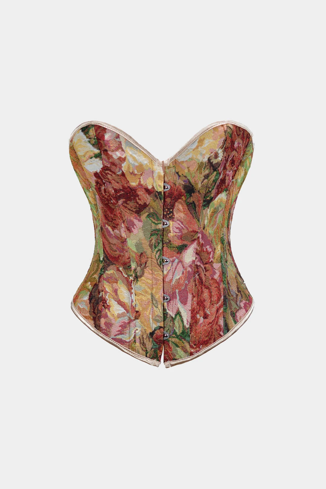 Abstract Print Braided Tie Corset Top 9 Abstract Print Braided Tie Corset Top - Image 9