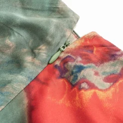Abstract Tie Dye Print Satin Skirt -Women's Clothing Store 262346f4 cffd 4bc2 8e34 72801903d8c7
