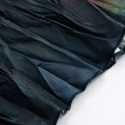 Abstract Tie Dye High Waist Ruched Skirt -Women's Clothing Store 2644c95d 95dd 4f97 bd5d 433405a6dc40