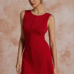 Button Front Sleeveless Mini Dress -Women's Clothing Store 2653056f a6f4 4d0b af8e 65dcacf5f700