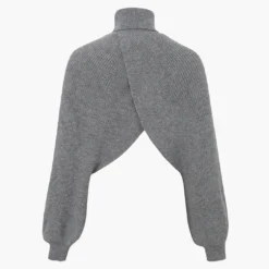 Batwing Sleeve Turtleneck Crop Sweater -Women's Clothing Store 27b232b7 3765 42e7 8c0a a05115453189