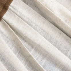 Linen Button Patchwork Pleated Skirt -Women's Clothing Store 283e8017 204d 4ff4 8d35 a4775f8d89da