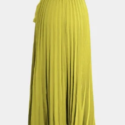 Solid Asymmetrical Pleated Skirt -Women's Clothing Store 2afdf082 bc82 4471 9c85 94855fb4e011