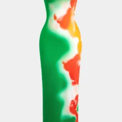 Flower Print Slit Maxi Dress -Women's Clothing Store 2b1627a9 ecb5 411f bde2 2a6a90694ab7